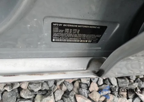 2018 BMW 540 I from USA, damaged, VIN WBAJE5C52JWA94374